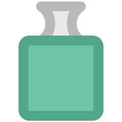 A nail paint bottle bold line icon