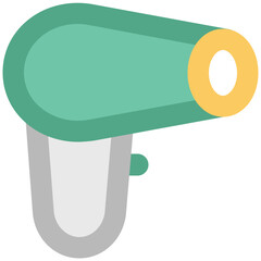 A hair dryer bold line icon design 