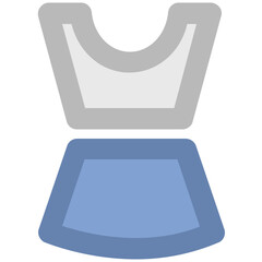 A women’s top bold line icon