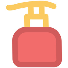 A soap dispenser bottle bold line icon