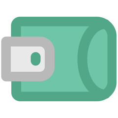 A wallet icon in bold line design 