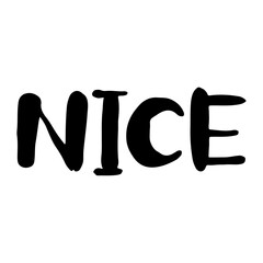 ハンドレタリング　ナイス