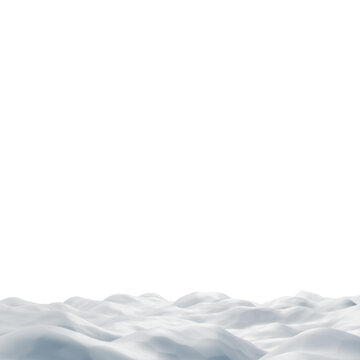 Vector snowfall isolated. Winter background. Snow overlay. Snowflakes, ice and snow landscape.