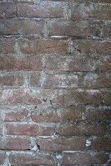 Brick pattern wall surface, brick layer wall background, ancient brick wall texture background