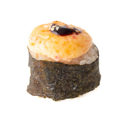 Sushi rolls isolated on white background