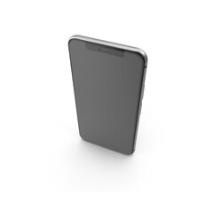 Black Mobile Phone Vector Mockup With Perspective Views. Smartphone Screens are Isolated on Transparent Backgrounds.