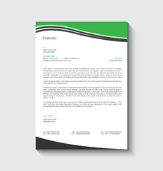 Stander company letterhead design template