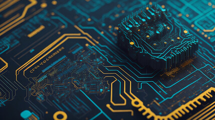 Technological Pathways: Mapping the Future's Circuitry. Generated AI