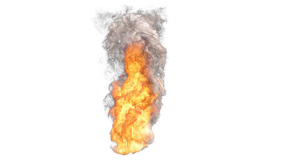 particle fire flame . a 3d abstract fire on a white background. a fantasy particle fire.