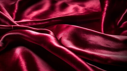 Obraz premium Velor fabric in trendy color Viva magenta, generative AI.