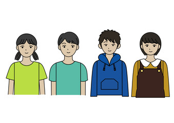 小学校高学年〜中学生の男女