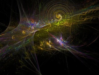 Imaginatory fractal abstract background Image