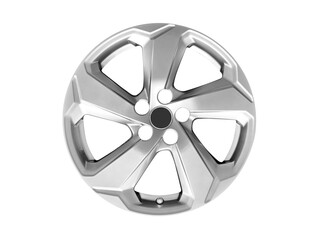 Car alloy wheel isolated on white background. New alloy wheel for a car on a white background....