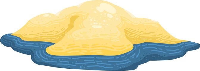 Beach Island illustration © GRAYSCVLE