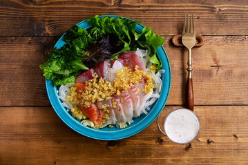 新生姜と新玉葱のカルパッチョ