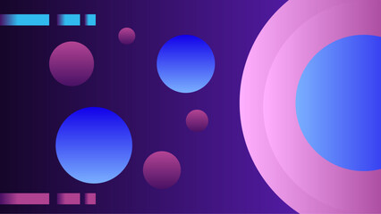Abstract blue glowing geometric lines on dark blue background. Modern shiny blue diagonal rounded lines pattern. Futuristic technology concept. Vector illustration