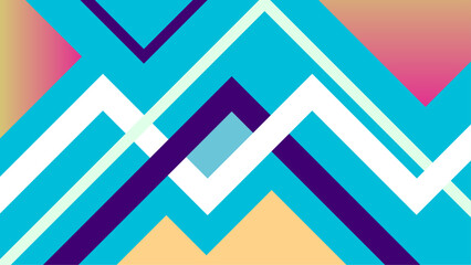 Abstract blue glowing geometric lines on dark blue background. Modern shiny blue diagonal rounded lines pattern. Futuristic technology concept. Vector illustration