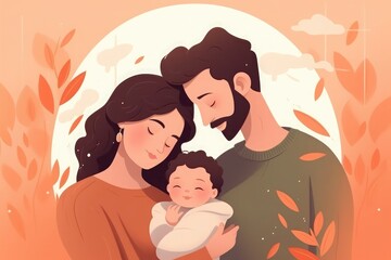 Global Day of Parent Illustration. Generative AI