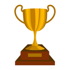 golden trophy of success