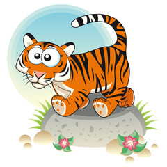 Obraz na płótnie Canvas baby tiger 