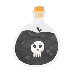 Poison Halloween Watercolor