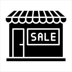 Solid vector icon for retail which can be used various design projects.