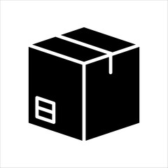 Solid vector icon for delivery box which can be used various design projects.
