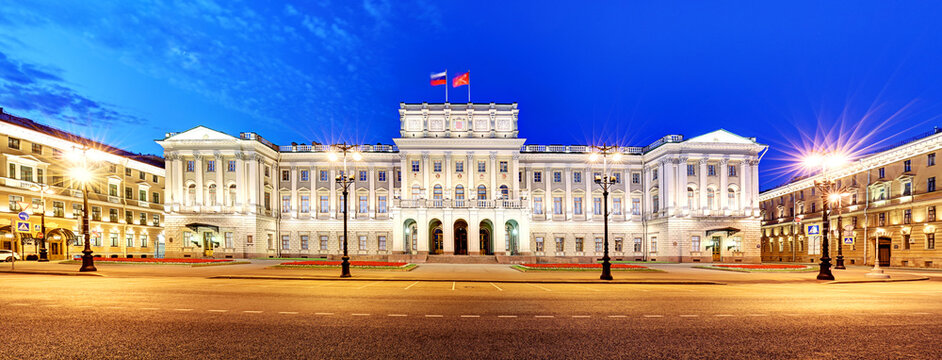 St. Petersburg Russia - Mariinsky Palace in old town