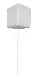 Advertising Balloon Cube White Blank Template 3D-Illustration © Walter Riedinger