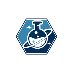 Planet Lab Logo Design Illustration vector planet lab logo