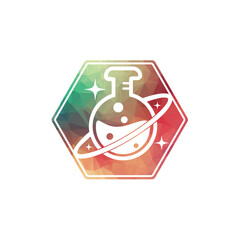 Planet Lab Logo Design Illustration vector planet lab logo