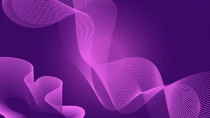Abstract colorful blue, pink blend wave lines and technology background. Modern colorful flowing wave lines and glowing moving lines. Futuristic technology and sound wave lines background