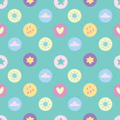 Abstract stories cover doodle handdrawn seamless pattern background