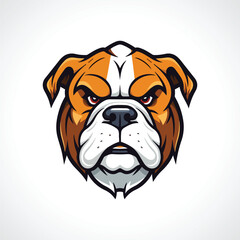 Bull Dog Mascot Logo Design Bull Dog Vector Illustration