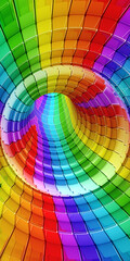 Obraz premium Rainbow colors technology background vertical