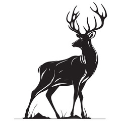 deer head mascot logo