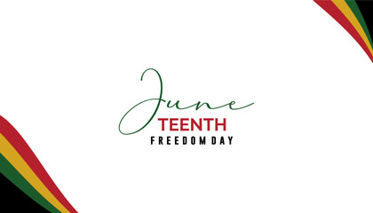 Juneteenth Freedom Day Abstract Vector Illustration