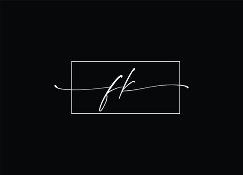 letter FK  logo design and company logo 