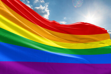  LGBT Pride flag The rainbow flag, also known as the gay pride or simply pride , is a symbol of lesbian, gay, bisexual, and transgender (LGBT) pride