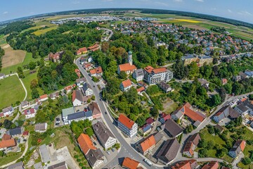 Die Marktgemeinde Burtenbach in Schwaben im Luftbild
