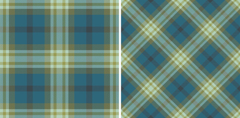 Vector plaid tartan. Pattern textile fabric. Seamless background check texture.