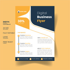 Company Sponsor Ads, Free PSD Office Poster Creative Business Flyer Templates, and New Modern Corporate Business Digital Marketing Flyers