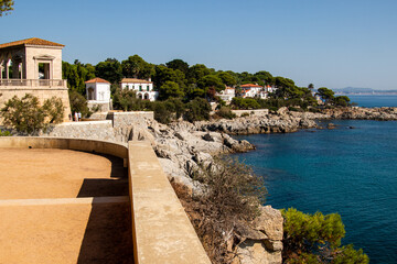 Aquamarine seas off the Costa Brava coastline in Spain