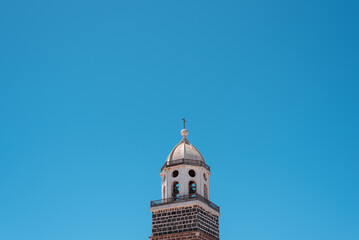 Church of Our Lady of Guadalupe in the main square,  VillaTeguise, Lanzarote, Canary Islands