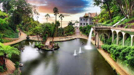Naklejka premium Madeira island in Portugal, Monte palace garden