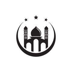 Mosque logo images illustration