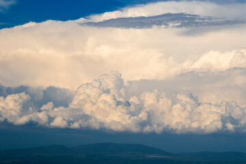 Cloudy sky landscape background