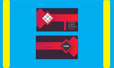 Business card design template, Clean professional business card template, visiting card, business card template.
Double-sided creative business card vector design template. Business 