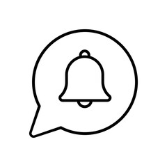 Notification icon vector. alarm illustration sign. Message symbol or logo.