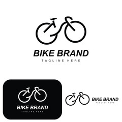 Bicycle Logo, Vehicle Vector, Bicycle Silhouette Icon, Simple Design Inspiration